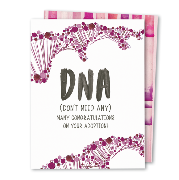 The Noble Paperie - DNA | Congratulations Adoption for Adoptive Parent Card