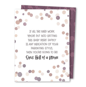 The Noble Paperie - Hard Work | IVF Infertility Support Mother New Baby Card