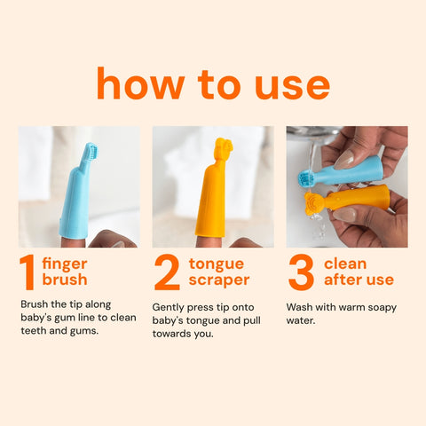 oogiebear - Finger Brush and Tongue Scraper