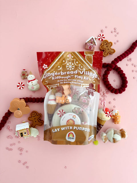 Earth Grown KidDoughs - Gingerbread Village KidDough Play Kit