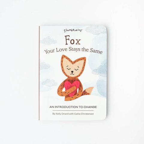 Slumberkins - Fox's Navigating Change Plush Snuggler Set - with 2 books!