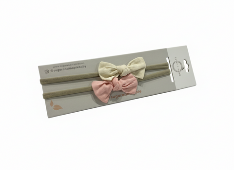 Sugar and Maple - Knotted Newborn Headbands (2ct)