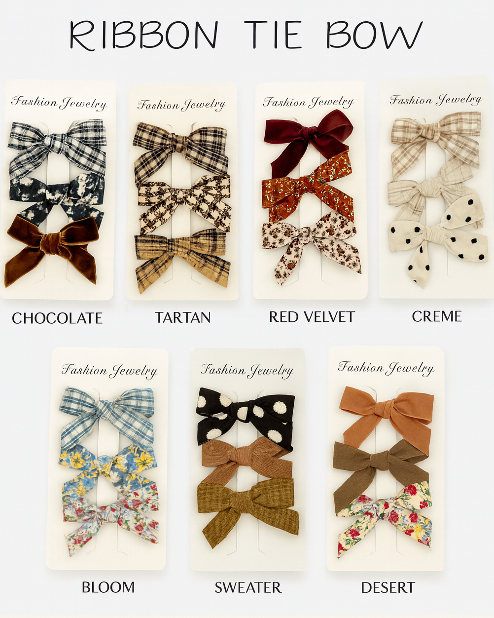 Sugar and Maple - Ribbon Tie Bow (3ct) – Inland Mama