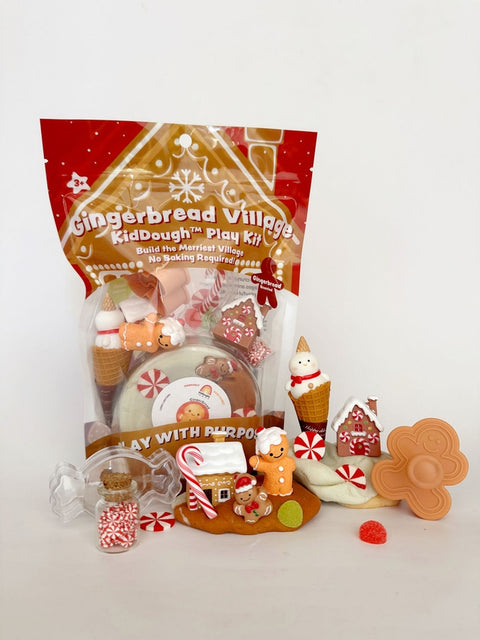 Earth Grown KidDoughs - Gingerbread Village KidDough Play Kit