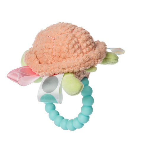 Mary Meyer Taggies Tippy Turtle Teether Rattle - image 4