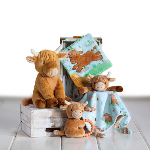 Mary Meyer Hetty Highland Cow Teether Rattle - image 2