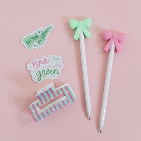 Pippi Post - Pink Goes Good With Green Decal Sticker
