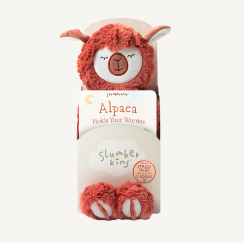 Slumberkins - Alpaca's Stress Relief Plush Set - with 2 books!