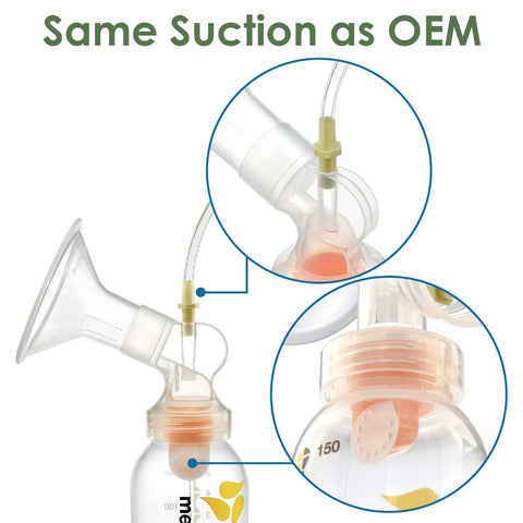Maymom - Connector Compatible with Medela Flanges 2 pack
