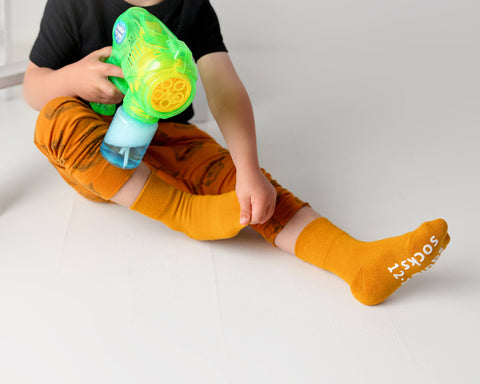 Squid Socks - Baby & Kids Cotton Crew Grip Socks