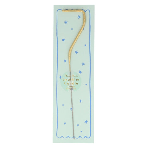 Meri Meri - Gold Sparkler Numbers 0 To 9, Star, & Heart Candles