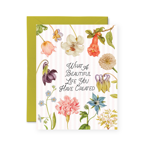 Pretty by Her - What A Beautiful Life You Have Created Card