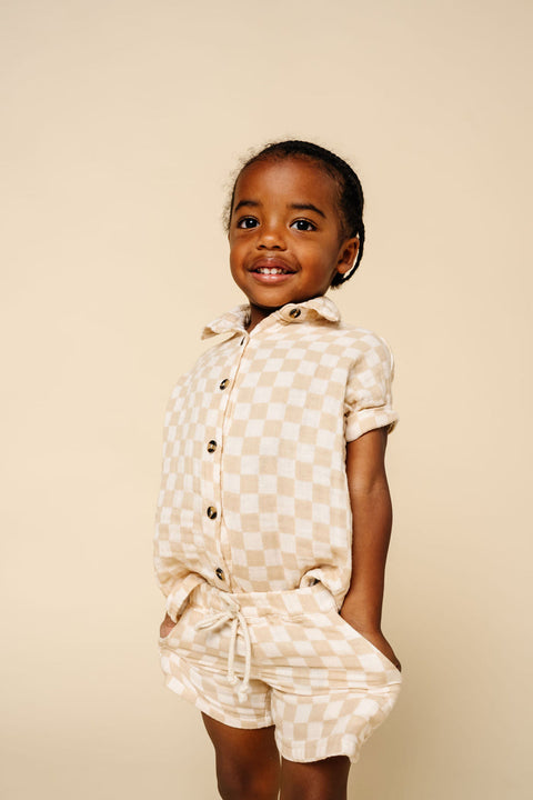 Lou Lou and Company - Cloud Muslin Shirt + Short Set