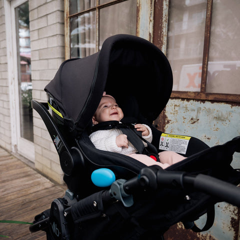 Bumbleride - Indie Black + Clek Liing Railroad Ziip Travel System