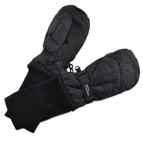 SnowStoppers Original Extended Cuff Mittens - Black