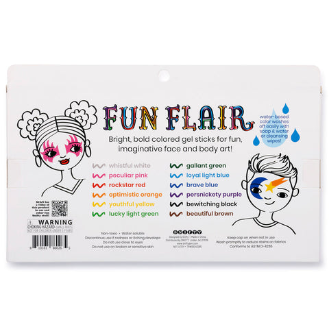 Snifty - Fun Flair Face & Body Color Gel Sticks Set