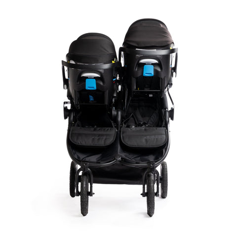 Bumbleride - Indie Twin Black + Clek Liing Railroad Ziip Travel System | Two Seats