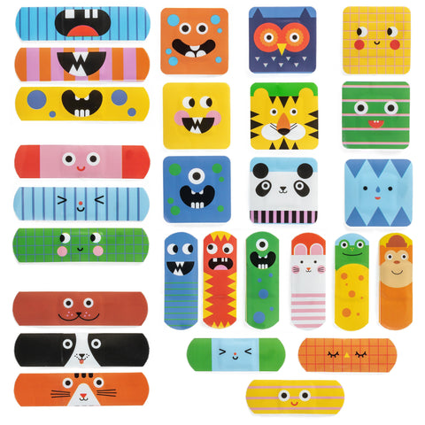 Kikkerland - Kidoki Ouchy Friends Adhesive Bandages