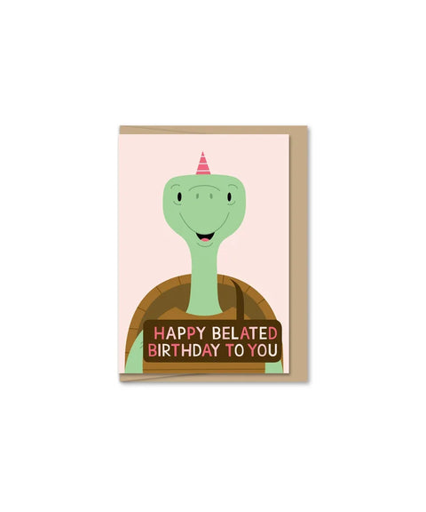 Maginating - Mini Belated Turtle Card