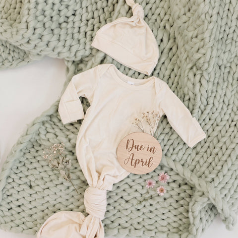 Sugar and Maple - Knotted Gown & Hat