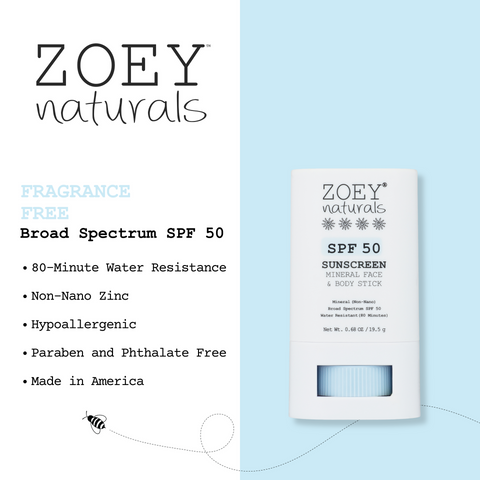 Zoey Naturals - Zoey Naturals SPF 50 Mineral Sunscreen Stick
