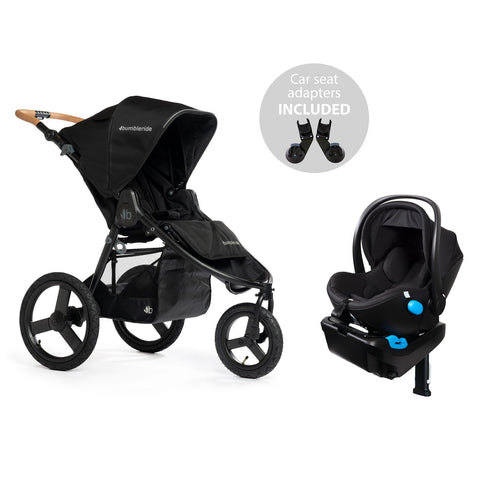 Bumbleride - Speed Black + Clek Liing Railroad Ziip Travel System