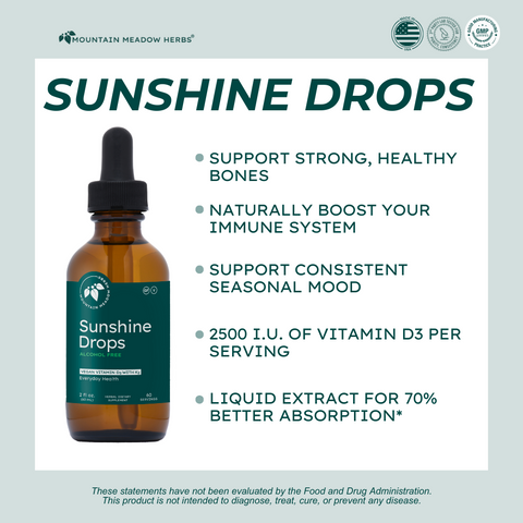 Mountain Meadow Herbs - Sunshine Drops | Vitamin D3