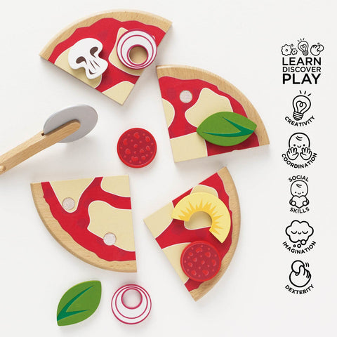 Le Toy Van - Pizza & Toppings with Slice Cutter