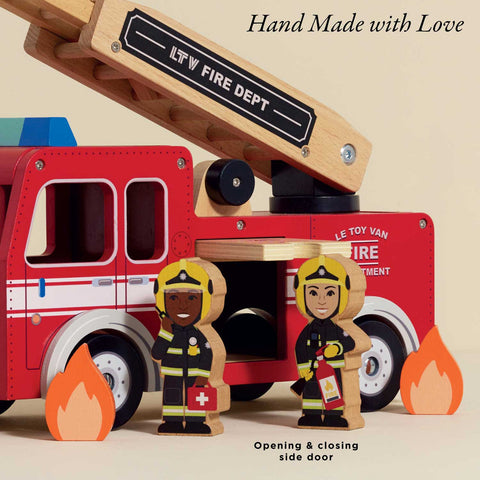Le Toy Van - Toy Fire Engine & Characters