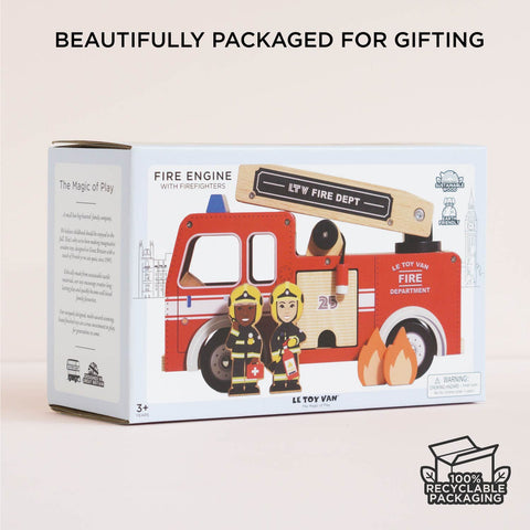 Le Toy Van - Toy Fire Engine & Characters