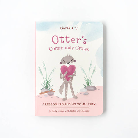 Slumberkins - Otter's Building Connections Plush Set - with 2 books!