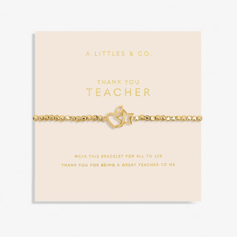 A Littles & Co - Forever Yours 'Thank You Teacher' Bracelet