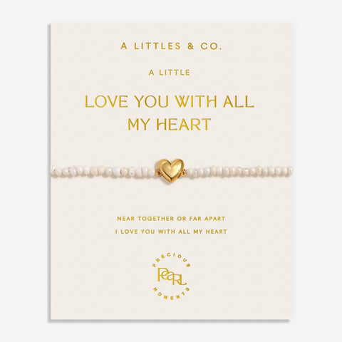 A Littles & Co - Precious Moments 'Love You With All My Heart' Bracelet
