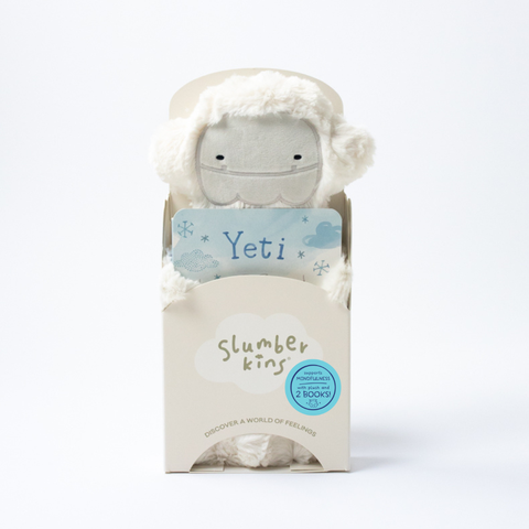Slumberkins - Yeti's Mindfulness Plush Snuggler Set - with 2 books!