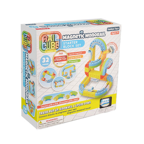 Rail Cube -  Magnetic Monorail Starter Set
