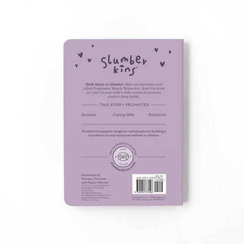 Slumberkins - Sloth's Routines Plush Snuggler Set - with 2 books!