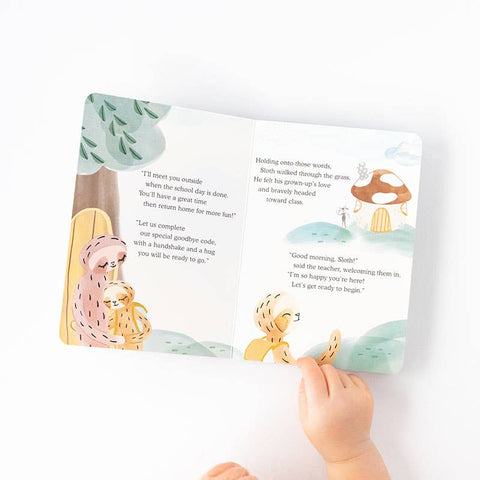 Slumberkins - Sloth's Routines Plush Snuggler Set - with 2 books!