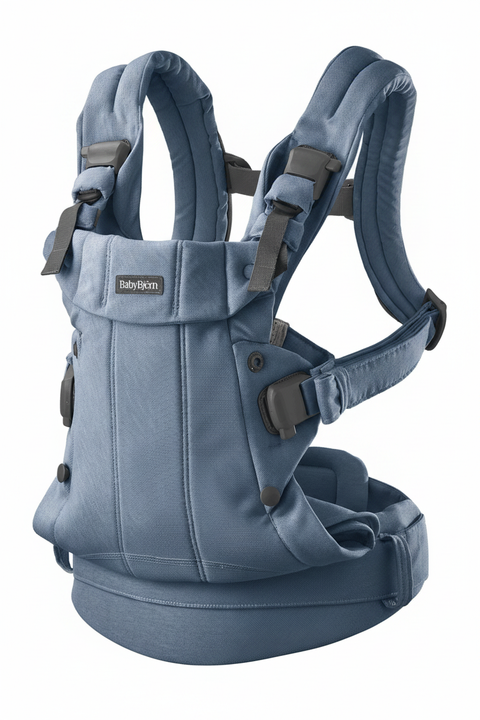 BabyBjörn Harmony Carrier Slate Blue White Background