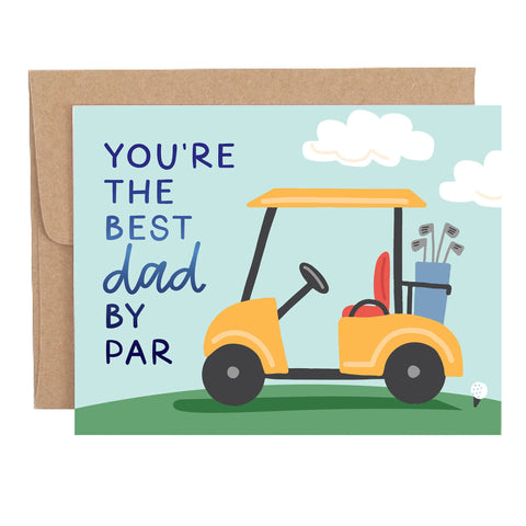 Pippi Post - Best Dad By Par Greeting Card