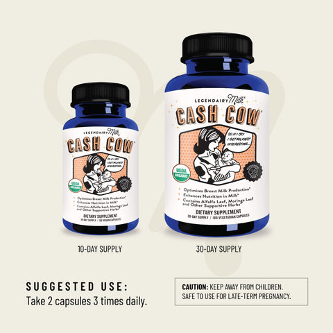 Cash Cow by Legendairy Milk - Suggested use and size options