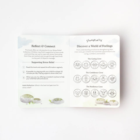 Slumberkins - Alpaca's Stress Relief Plush Set - with 2 books!