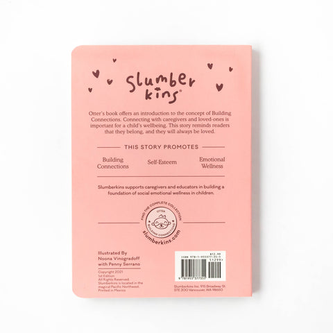 Slumberkins - Otter's Building Connections Plush Set - with 2 books!
