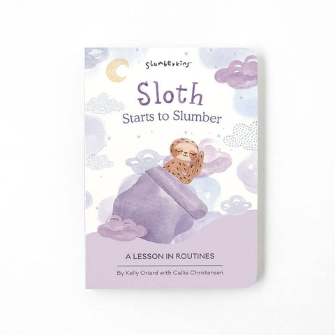 Slumberkins - Sloth's Routines Plush Snuggler Set - with 2 books!