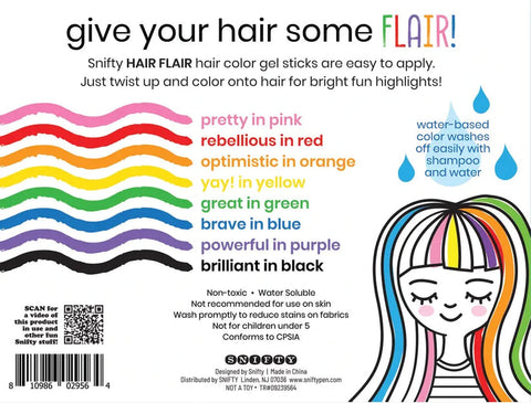 Snifty - Hair Flair Hair Color Gel Sticks Set of 8