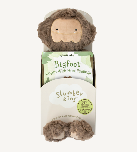 Slumberkins - Bigfoot's Self Esteem Plush Set - with 2 books!
