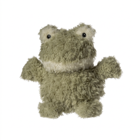 Frog plush on a white background