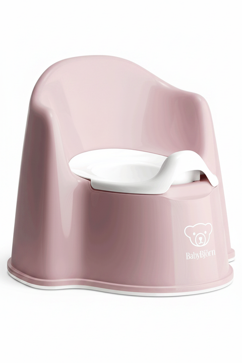 BabyBjörn Pink Potty Chair on white background