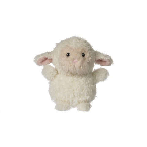 Lamb plush on a white background