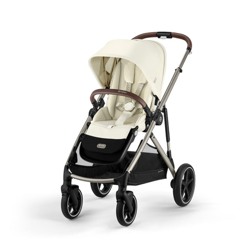 cybex gazelle gold Cybex e-Gazelle S Electronic Assist Stroller, Black Frame/Almond Beige