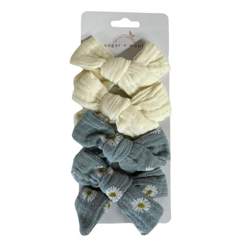 Sugar and Maple - Muslin Bows (4ct)